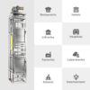 Dumbwaiter_5std SC-A004 100kg 0.75kW Dumbwaiter Lift | 80x80x80cm Side Counterweight