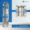 RC-B001 100kg 0.75kW Dumbwaiter Lift | 60x60x80cm Rear Counterweight
