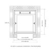 RC-B004 100kg 0.75kW Dumbwaiter Lift | 80x80x80cm Rear Counterweight