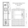 RC-B004 100kg 0.75kW Dumbwaiter Lift | 80x80x80cm Rear Counterweight