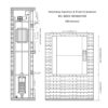 RC-B005 200kg 1.1kW Dumbwaiter Lift | 80x80x100cm Rear Counterweight