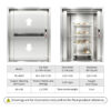 RC-B007 200kg 1.1kW Dumbwaiter Lift | 80×100×120cm Rear Counterweight