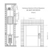 RC-B007 200kg 1.1kW Dumbwaiter Lift | 80×100×120cm Rear Counterweight