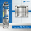 SC-A003 100kg 0.75kW Dumbwaiter Lift | 70x70x80cm Side Counterweight