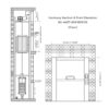 SC-A007 200kg 1.1kW Dumbwaiter Lift | 80×100×120cm Side Counterweight