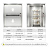 SC-A008 250kg 1.5kW Dumbwaiter Lift | 100x100x120cm Side Counterweight