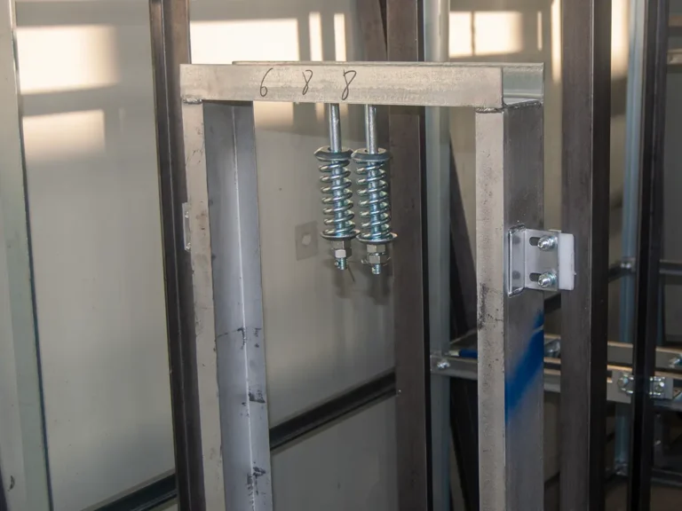 Hotel dumbwaiter delivering linen and supplies between guest floors in a hotel or resort