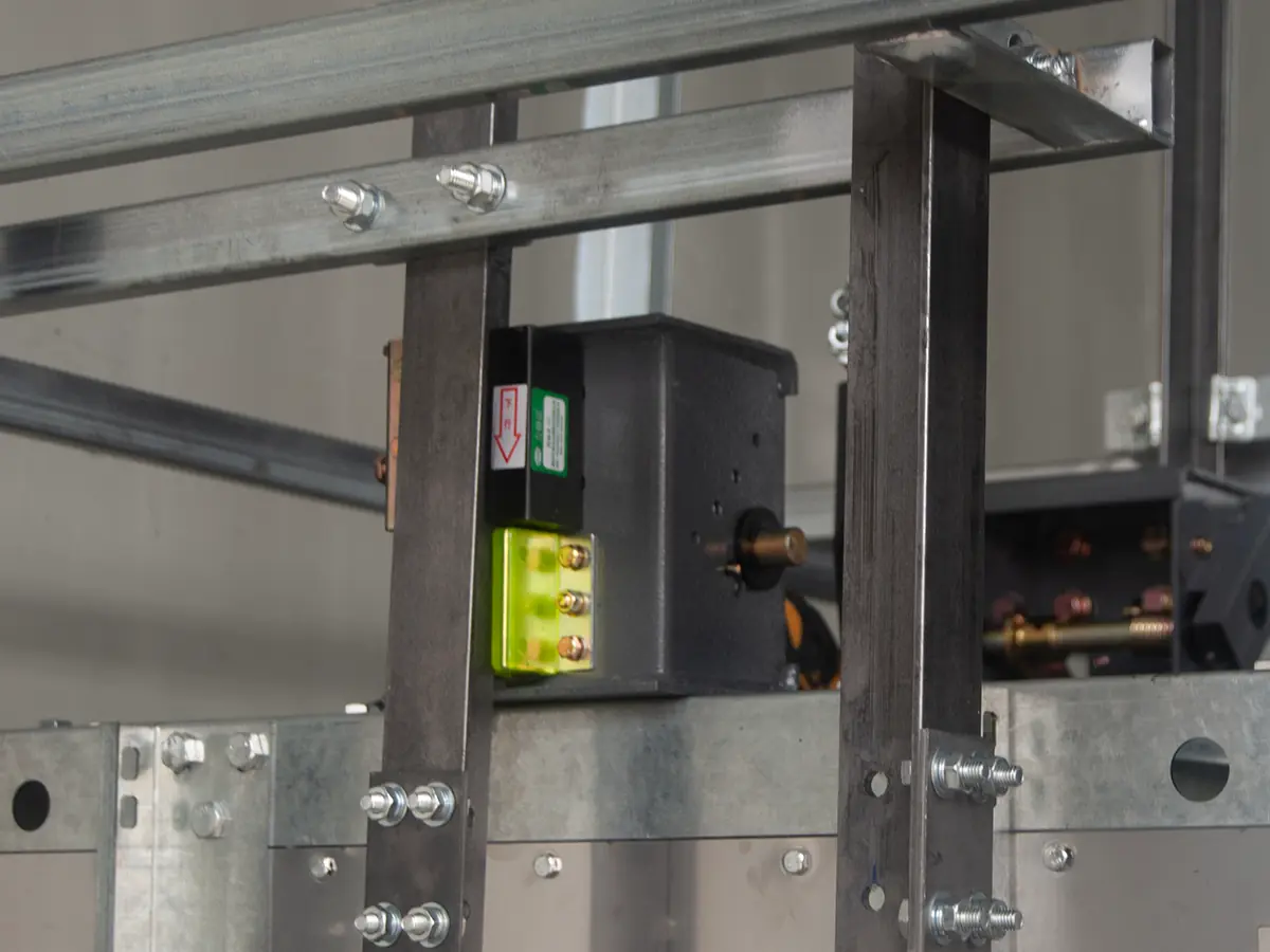 Office building dumbwaiter and small freight elevator moving files, mail and supplies between office floors